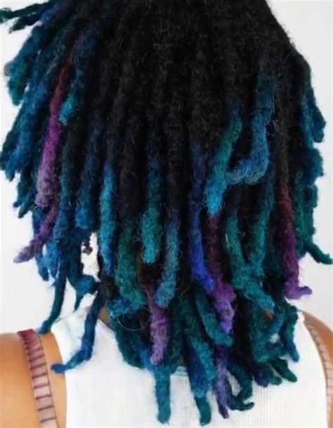 blue tip dreads|best colors to dye dreads.